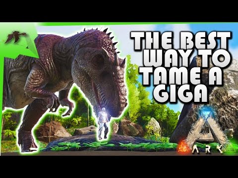 How To Tame a GIGA Solo(EASY!) using a GIGA Trap - Ark Survival Evolved Xbox One - Kamz 25