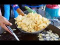 How To Fry Arrowhead Chips (Ngaku Chips) 炸牙姑