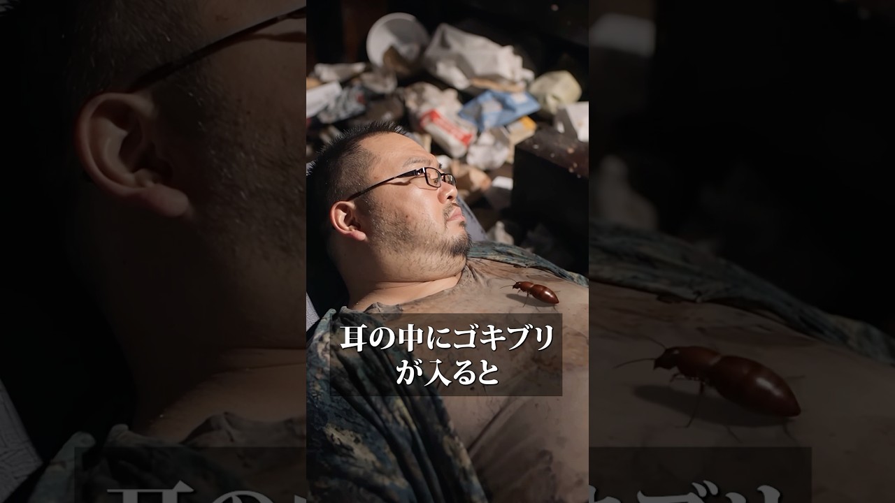【閲覧注意】耳の中にゴキブリが入った時の対処法