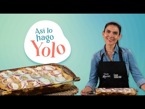 Receta de pastel azteca con mole | kiwilimón recetas