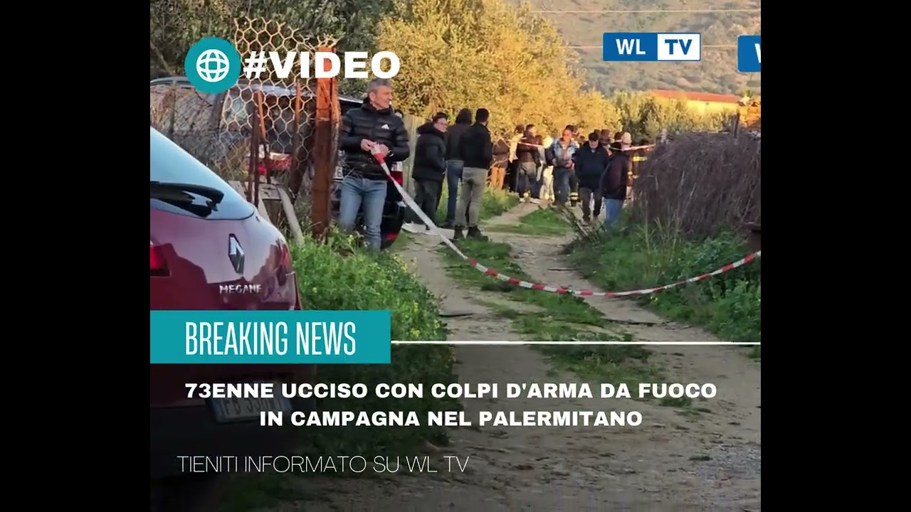 73enne ucciso con colpi d’arma da fuoco in campagna nel Palermitano VIDEO