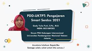 PDD UKTPT Pengajaran SMART Serdos 2021 Sindy Yulia Putri, S.Pd., M.Si