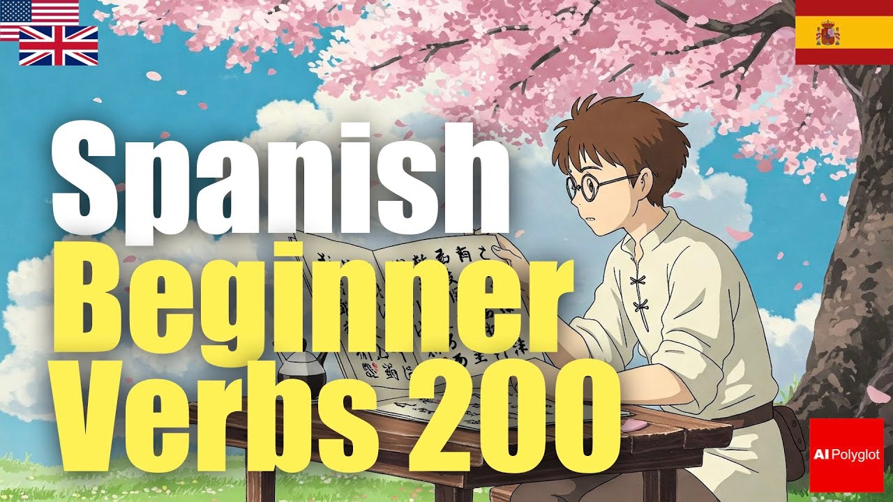 Spanish Beginner Verbs 200 | Passive listening | L2Language | with hiragana