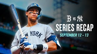 Yankees vs. Boston Series Recap | September 12-13, 2025