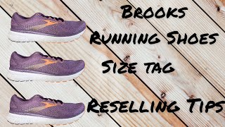 Reselling BROOKS RUNNING SHOES - How To Read The Size Tag