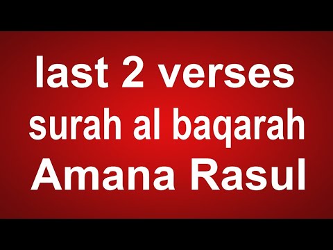 last two ayats of surah baqarah | amana rasul | koran Dhikr_of_Allah #quran#