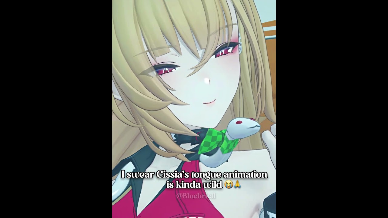 I swear cissia's tongue animation is kinda wild...  | Zenless zone zero #zenlesszonezero #shorts