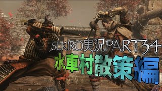 【隻狼/SEKIRO】忍びを極める実況Part.34〜水車村散策編〜 PS4Pro高画質【せきろう/よにんぼっち】