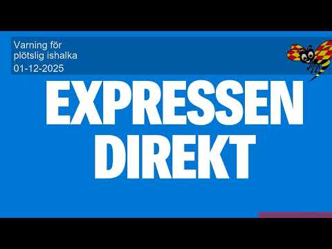 Varning för plötslig ishalka