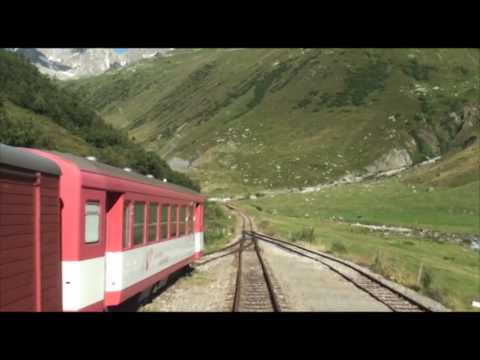 PE142 Cab Ride The Furka Bergstrecke From Perren Führerstandsmitfahrten