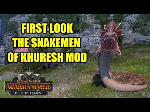 FIRST LOOK - The Snakemen of KHURESH Mod - Total War Warhammer 3