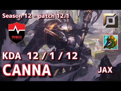 【KRサーバー/GM】NS Canna ジャックス(Jax) VS HLE DuDu アクシャン(Akshan) TOP - Patch12.1 KR Ranked【LoL】