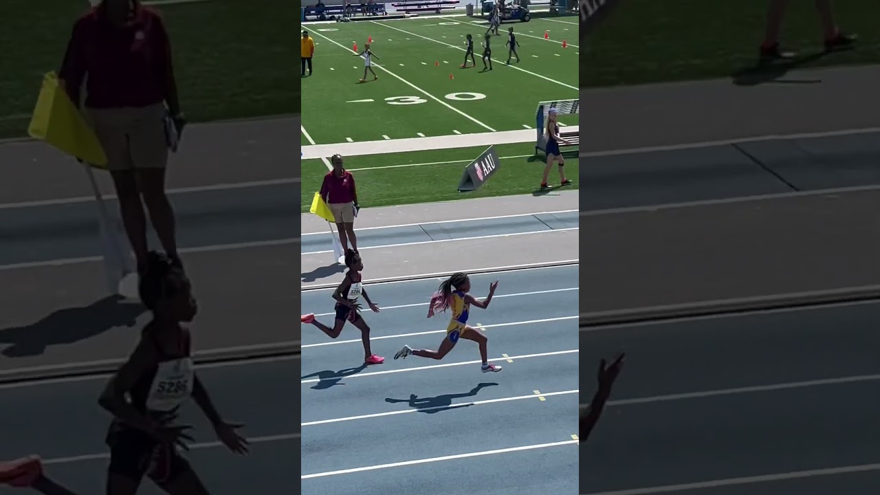 Nina Scypion 100m Prelims Jr. Olympics 2023 #aau #fasttrack #trackandfield @shinegirls.06