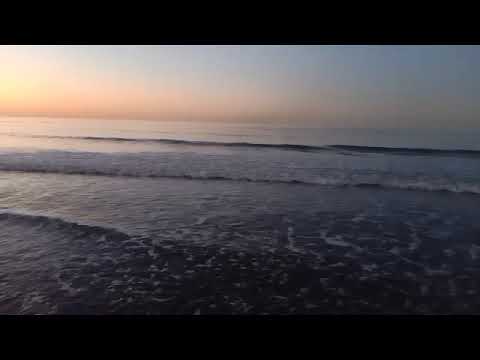 Beautiful and heartwarming sunset on the beautiful beaches of Sarkhroud, Mazandaran, Iran