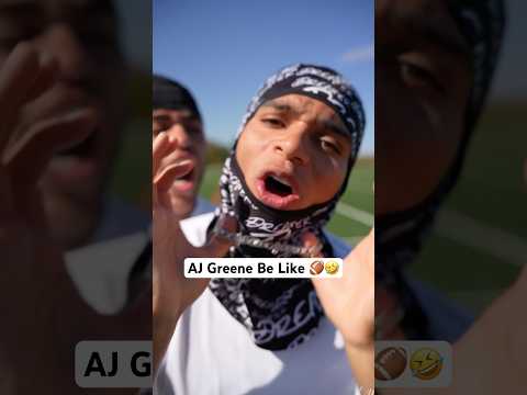 AJ Greene Be Like‼️🤣 #footballshorts #americanfootball #highschoolfootball