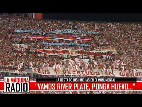 ""VAMOS RIVER PLATE, PONGA HUEVO" (EL ALIENTO DE LOS HINCHAS - RIVER vs LANÚS)" Barra: Los Borrachos del Tablón • Club: River Plate