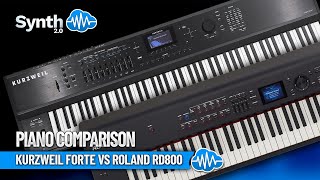 Video thumbnail for KURZWEIL FORTE Vs ROLAND RD800 | Piano Comparison by Synth Cloud