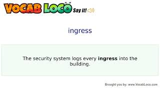 Video thumbnail for ingress
