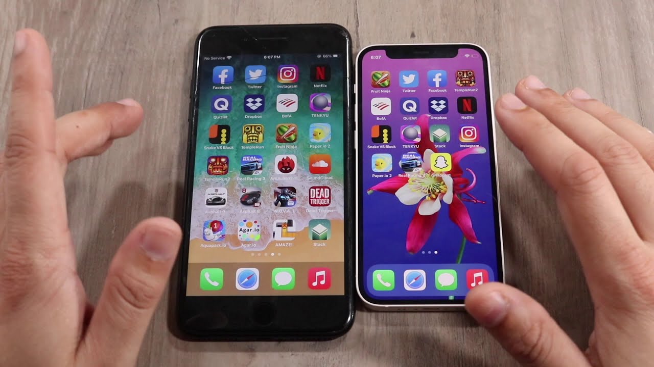 iPhone 12 Mini Vs iPhone 7 Plus Speed Comparison