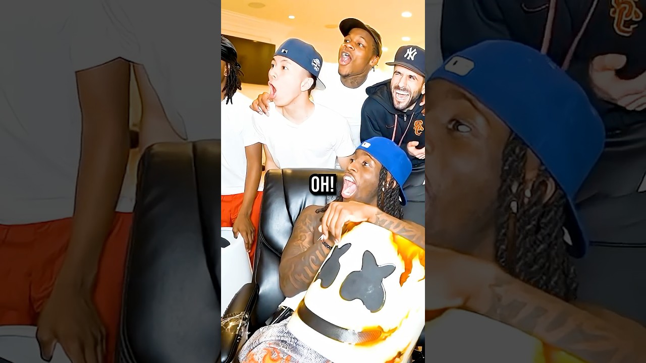 Kai Cenat & Friends React To Marshmello Face Reveal! 😭🥰