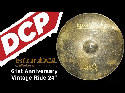 Istanbul Mehmet 61st Anniversary Vintage Ride Cymbal 24" 3025 grams