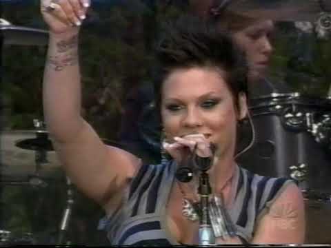 P!NK - "Feel Good Time" (2003) [LIVE on The Tonight Show with Jay Leno]