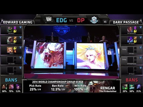 Edward Gaming vs Dark Passage | Game 1 Group A S4 LOL World Championship 2014 Day 2 | EDG vs DP D2G2