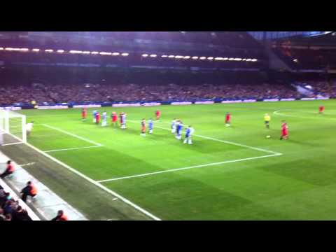 Liam Lawrence's failed freekick v Chelsea (Pompey)