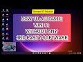 HOW TO ACTIVATE WINSOWS 11 PERMANANTLY WITHOUT ANY THIRD PARTY SOFTWARE Windows11 Activate Win11
