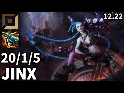 Jinx ADC vs Caitlyn - KR Master | Patch 12.22