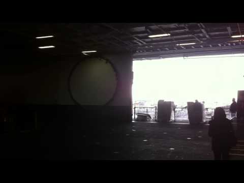 USS Midway Aircraft carrier opening doors