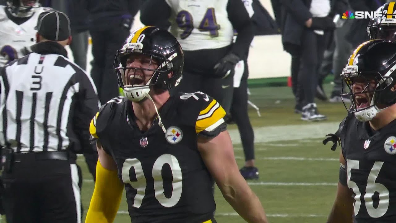 Tip to TJ! Watt somehow gets Lamar's pass for a Pittsburgh turnover