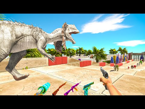 ALBINO CORAL & FPS AVATAR PASSING DEADLY CASTLE DEATH TRAP - Animal Revolt Battle Simulator