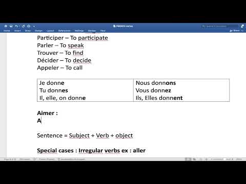 Lesson 16: FRENCH Verbs that end with _ER