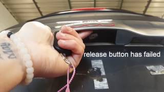 Fiat 500 tailgate release switch fault