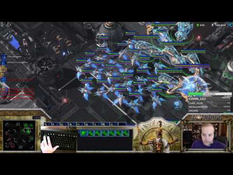 MCanning vs Aswell PvP, mass phoneix into mass carrier, no rush till 20minutes