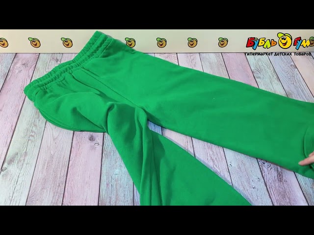 Брюки утепленные Lanson Kids без рисунка зеленые - видео