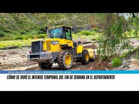 Cómo se vivió el intenso temporal del fin de semana en Jáchal