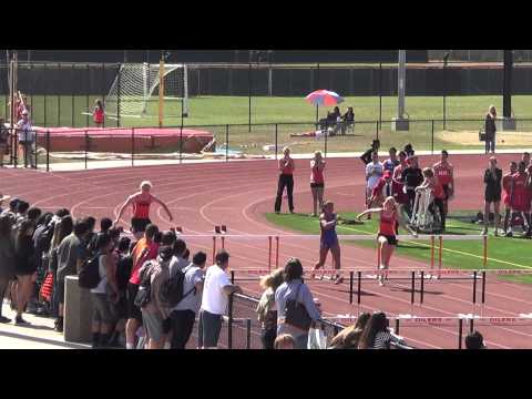 VarG 100mH vs HB 4-24-14 - Los Alamitos Girls