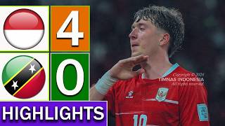 Download lagu Indonesia vs Saint Kitts & Nevis 4-0 Highlights & All Goals 2026 HD mp3