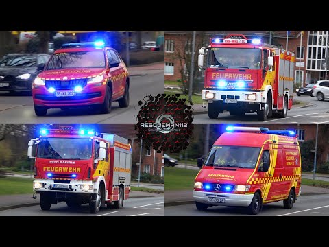 🚨 KdoW + LF 16/12 + HLF 20/16 + GW-Hygiene Feuerwehr Wahlstedt 🚨