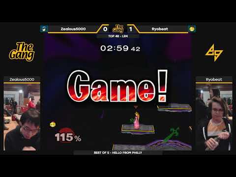 The Gang: LR4 — Zealous5000 (Marth) vs. Ryobeat (Peach) — SSBM Singles