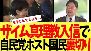 【衝撃】国民『お前もそうだったのか...』自民党重要ポストの国民裏切りがバレる