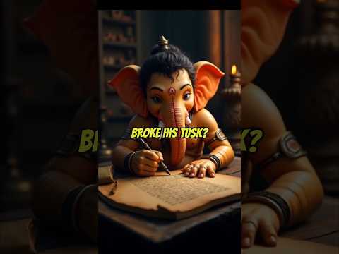 🤯 Why Did Lord Ganesha Broke his Tusk?#krishna #hinduism #mahabharat #mahadev