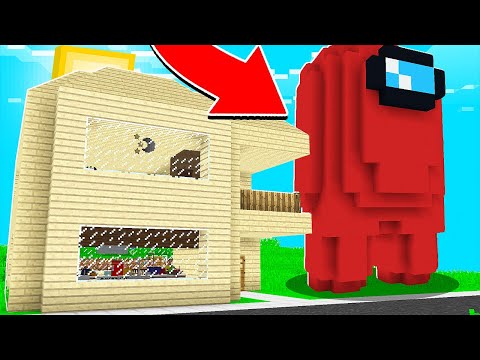 DEV AMONG US EVİME GELDİ! 😱 - Minecraft