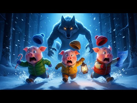 Les 3 Petits Cochons à Noël ! Que va faire le Loup ?