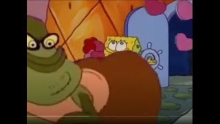 Spongebob Walks Into Bubble Bass's Butt