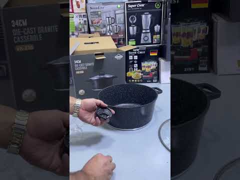 Germany-imported Uakeen 34 cm die-cast casserole,