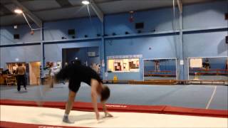 preview picture of video 'Redbridge Gymnastics Back-handspring 10/4/14'