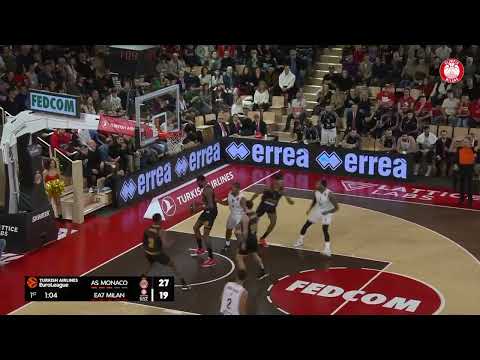 AS Monaco - Olimpia Milano Highlights